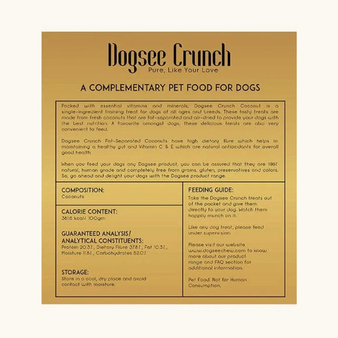 Dogsee Crunch Freeze Dried Coconut Dog Treats